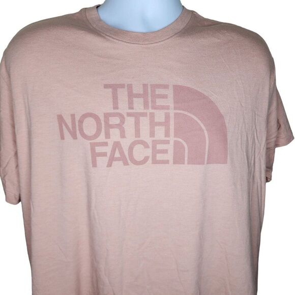 The North Face Short Sleeve Logo Tshirt Womens Size XL Pink - Picture 2 of 4